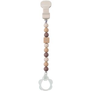 Nattou Schnullerkette Silikon beige 1 ct