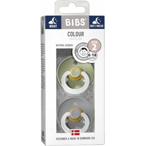 Bibs® Bibs Colour Nachtsauger Salbei - Wolke 6 - 18 Monate Größe 2 2 ct