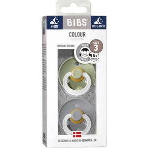 Bibs® Bibs Colour Night Schnuller Salbei + 18 Monate 2 ct