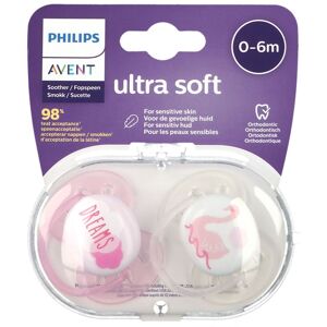 Philips Avent ultra soft Schnuller Girl 0-6 Monate 2 ct