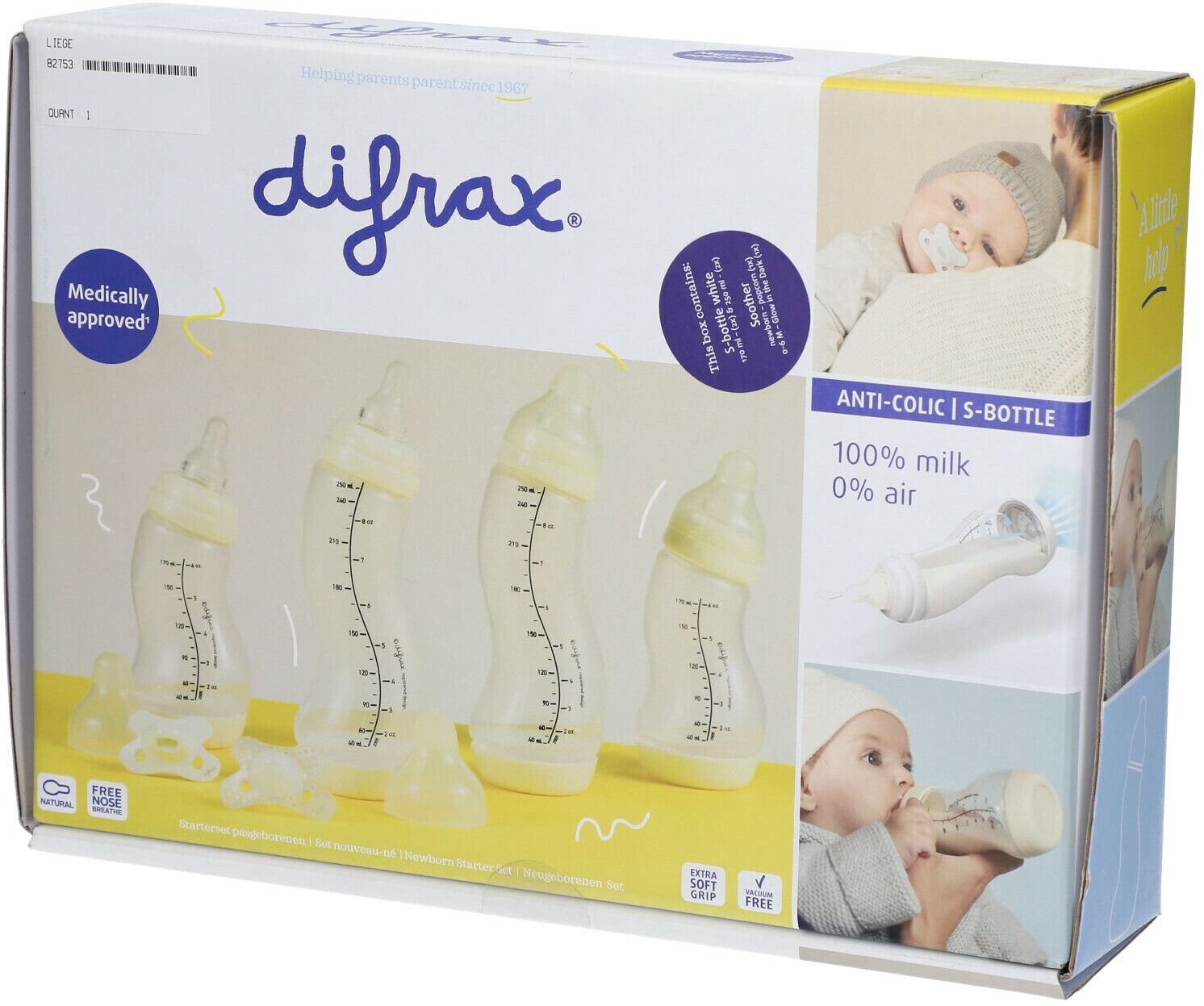 difrax® Anti-Kolik Flaschen Starter Set