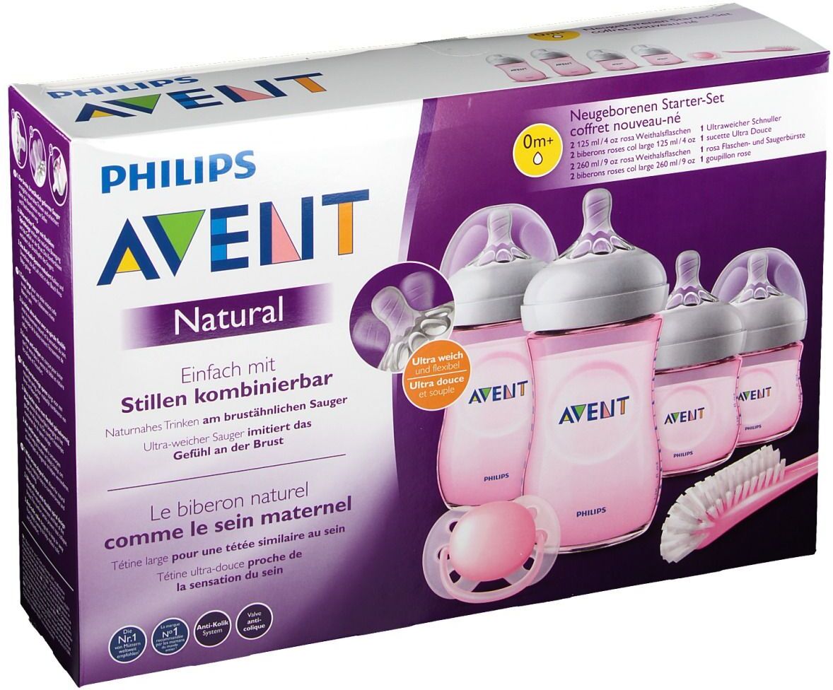 Avent Philips® Avent Natural-Neugeborenen Starterset rosa