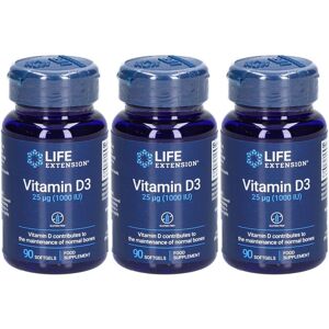 Life Extension Europe Life Extension® Vitamines D3 25µg (1000 U.i.) 270 ct