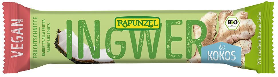 Rapunzel Bio Fruchtschnitte, Ingwer-Kokos