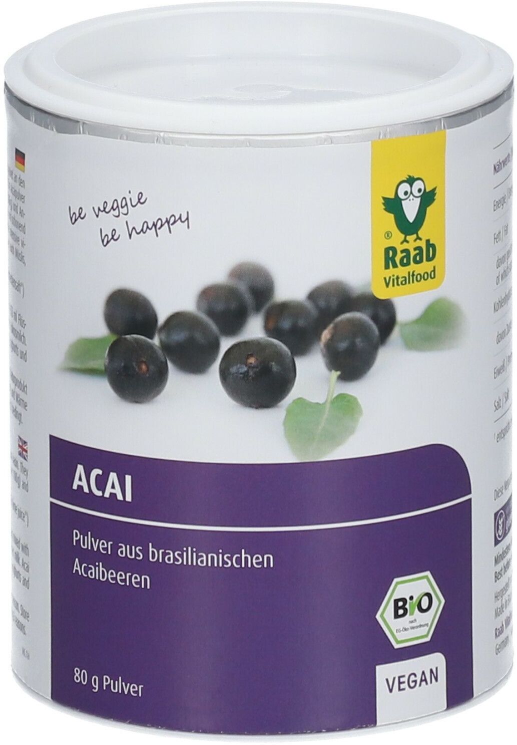 RAAB VITALFOOD GMBH Raab® Bio Acai Pulver