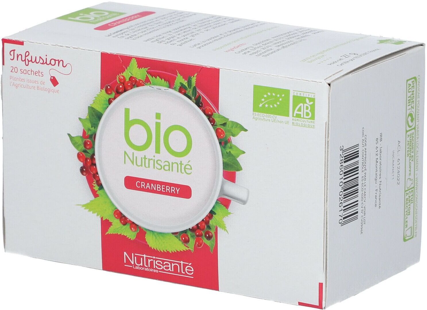 NUTRI SANTE Nutrisanté Kräutertee Bio-Cranberry