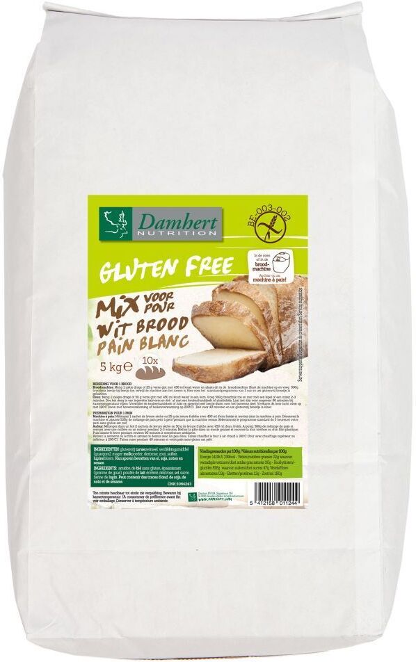 Damhert Weißbrot Backmischung glutenfrei