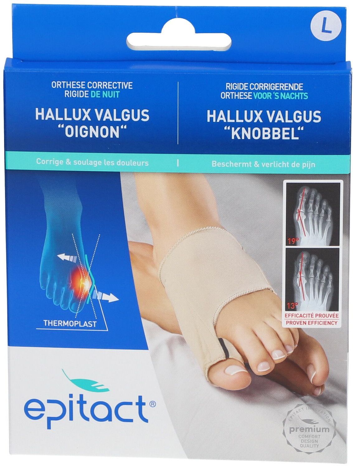 Epitact® Hallux Valgus korrigierende Othese für Nachts Gr. L