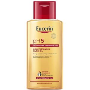 Eucerin® pH5 Duschöl – Rückfettende Reinigung für trockene, strapazierte Haut mit natürlichen Pflegeölen 200 ml