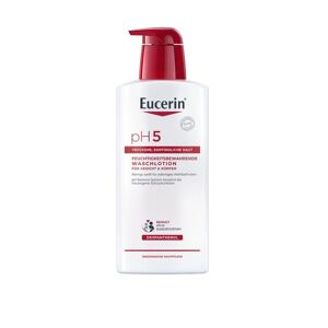 Eucerin® pH5 Waschlotion für Körper, Gesicht und Hände  – bietet empfindlicher und trockener Haut eine milde Reinigung & bewahrt die Schutzfunktion der Haut 0.4 l
