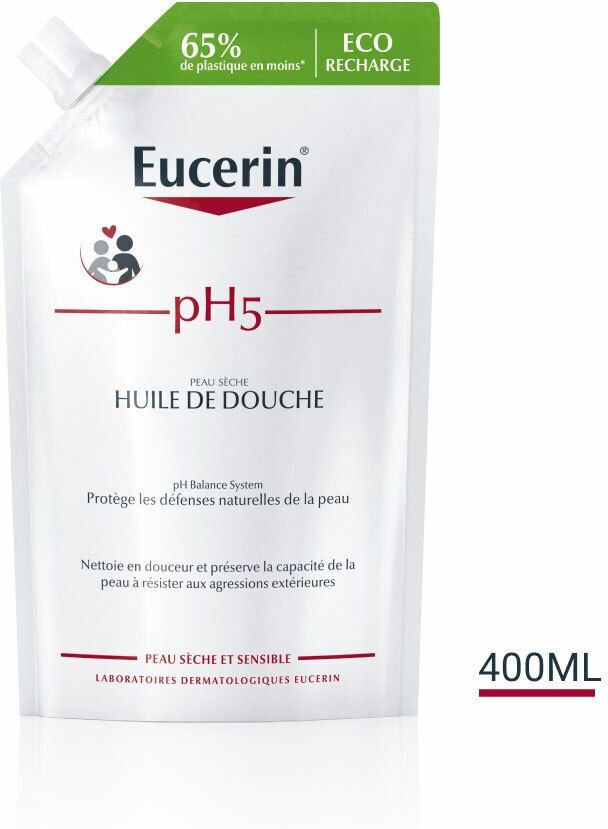 Eucerin® pH5 macht das Nachfüllen der Dusche einfacher