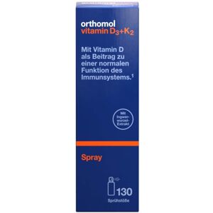 Orthomol Vitamin D3+K2 Spray - Nahrungsergänzungsmittel zur Stärkung des Immunsystems - mit Vitamin D3 und K2 MK7 20 ml