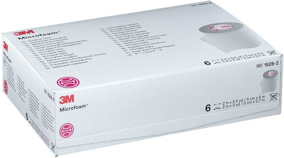 3M™ Microfoam™ medizinische Pflaster 5 cm x 5 m