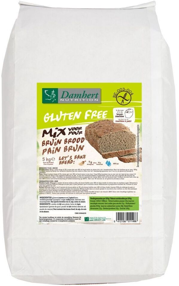 Damhert braune Brotmischung glutenfrei