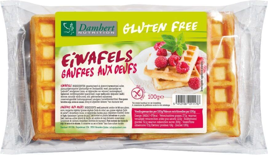 Damhert glutenfreie Eierwaffeln