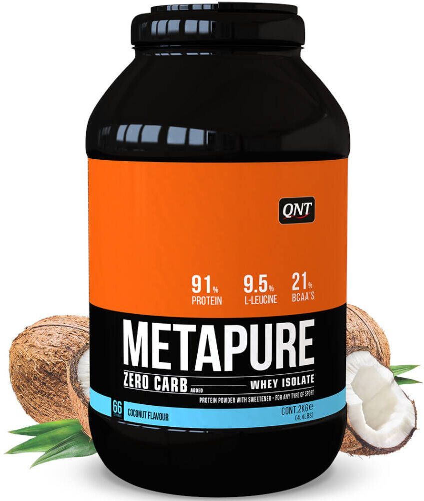 QNT Metapure Molkenprotein-Isolat Zero Carb Noix de Coco