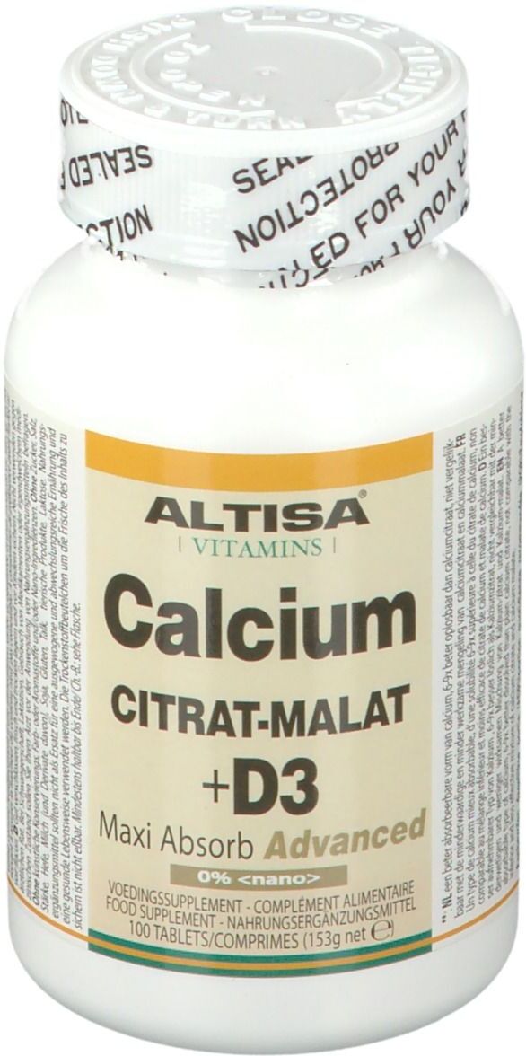 DIEXIMPORT Altisa Vitamins Calcium Citrat-Malat + D3