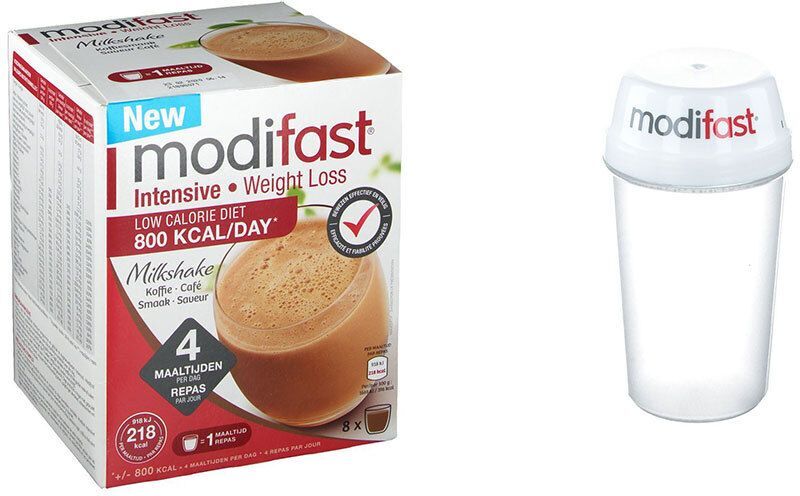 Diverse Modifast® Intensive Weight Loss Milchshake Kaffee + Shaker