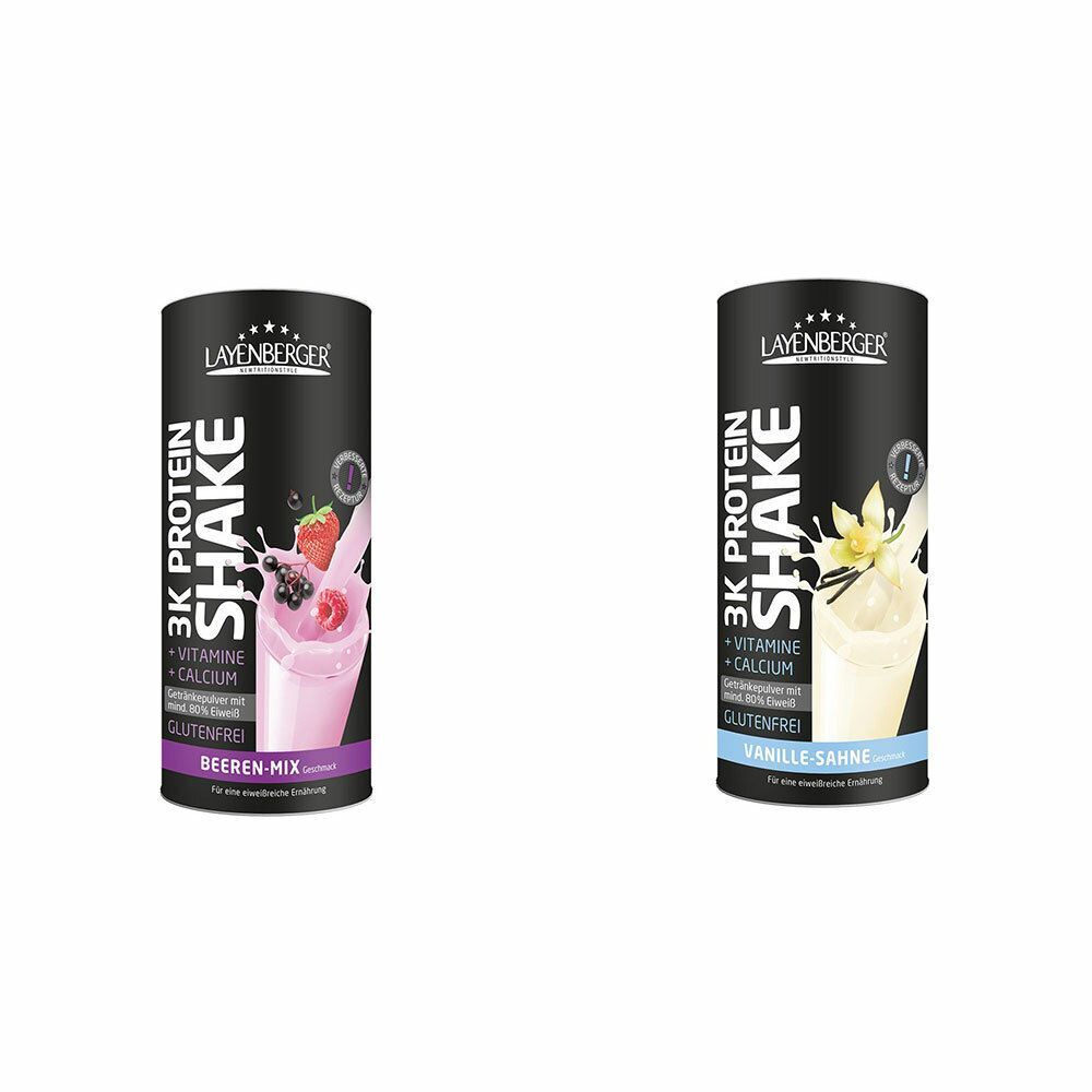 Layenberger Nutrition Group GmbH Layenberger® 3K Protein Shake Beeren Mix + Vanille-Sahne