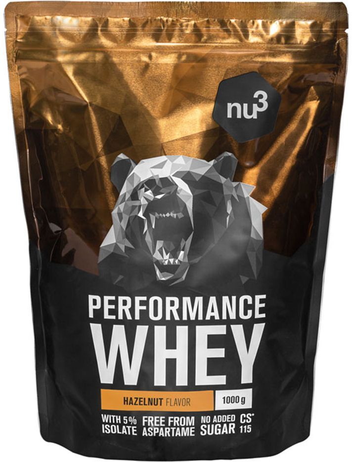 nu3 Performance Whey, Haselnuss – Proteinpulver