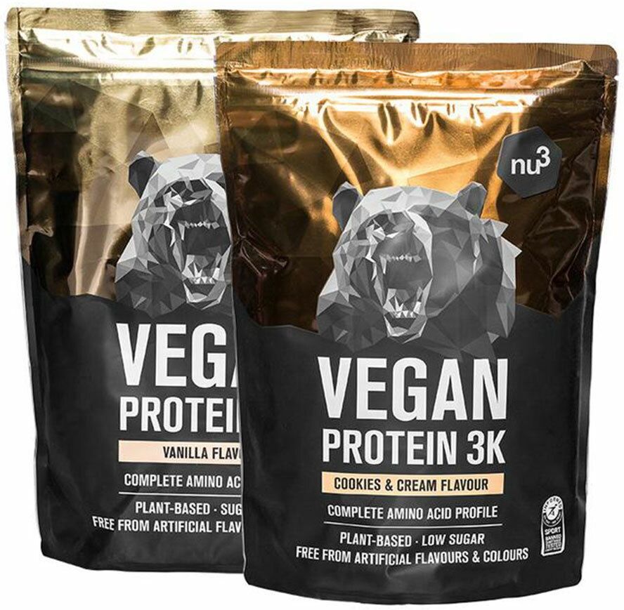 nu3 GmbH nu3 Vegan Protein 3K Probierpaket, Cookies-Cream & Vanille