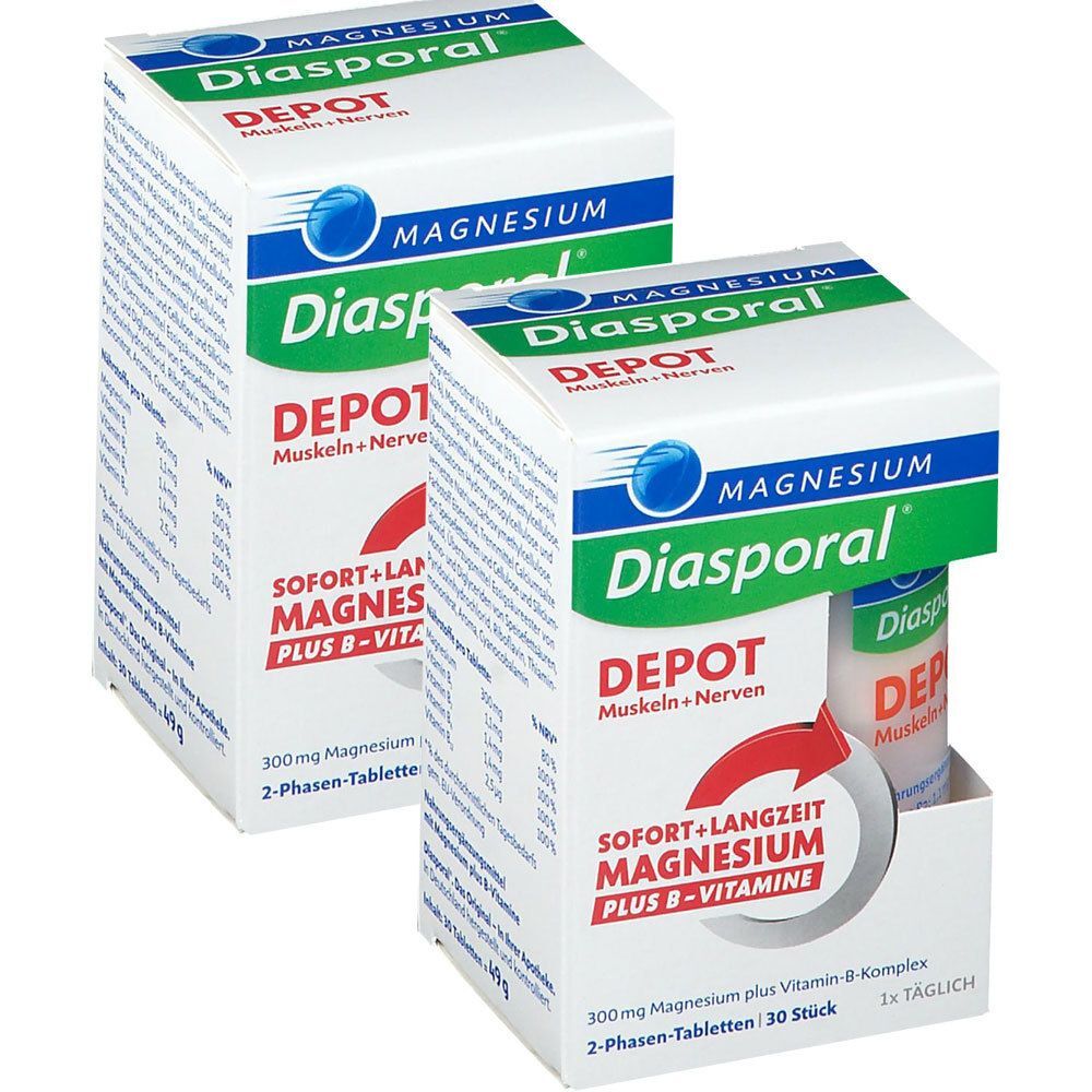 Protina Pharmazeutische GmbH Magnesium-Diasporal® Depot Muskeln + Nerven Doppelpack