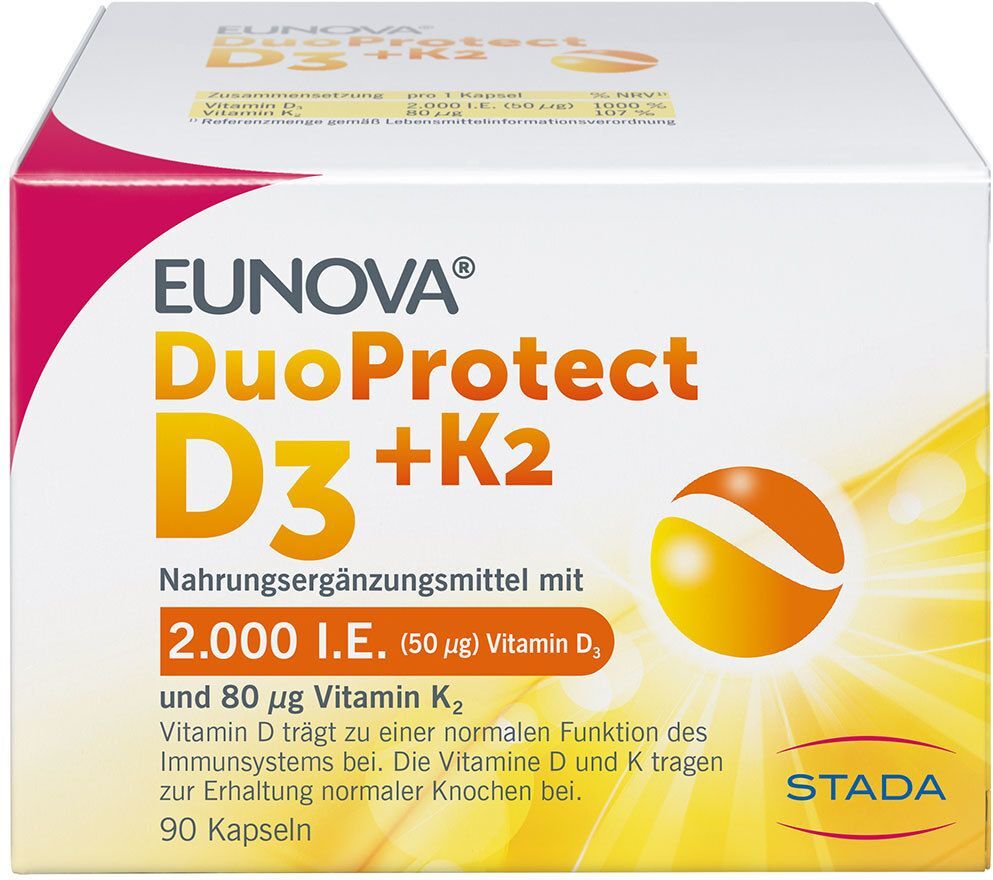 Eunova® DuoProtect D3+K2 2000 I.e./80 µg Kapseln