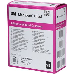 3M™ Medipore™ + Pad Steriler Wundverband mit Wundauflage 10 x 10 cm 25 ct