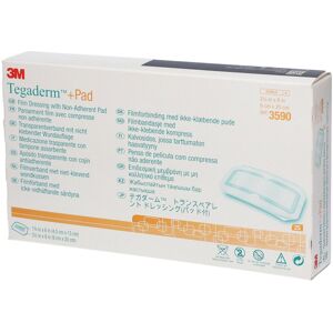 3M™ Tegaderm™ + Pad Transparentverband mit nicht klebender Wundauflage 9 x 20 cm 25 ct