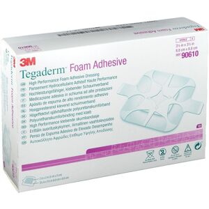 3M™ Tegaderm™ Foam Adhesive hochleistungsfähiger klebender Schaumverband 8,8 x 8,8 cm 10 ct