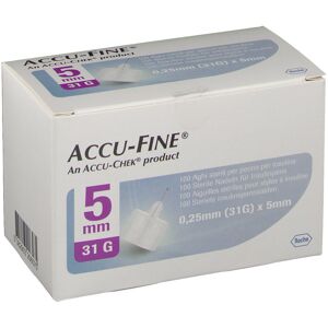 Roche Accu-Fine® 0,25 mm x 5 mm 31 g 100 ct