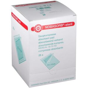 NOBAMED Nobasorb® Saugkompressen 10 x 10 cm steril 25 ct