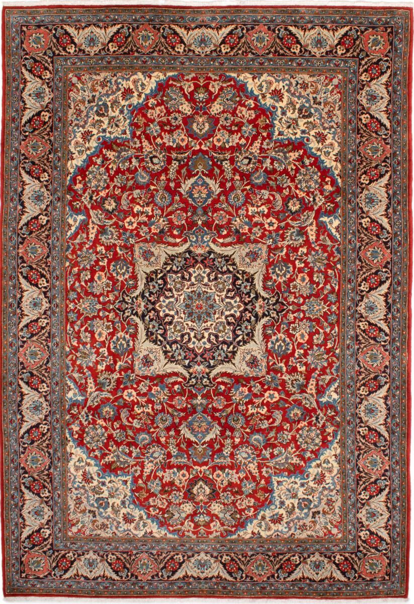 Nain Trading Perserteppich Keshan 299x206 Beige/Lila (Handgeknüpft, Persien/Iran, Wolle)