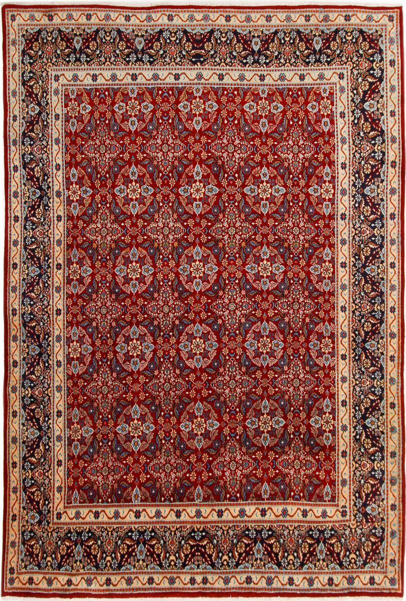 Nain Trading Persischer Moud Teppich 294x202 Dunkelbraun/Lila (Wolle, Persien/Iran, Handgeknüpft)