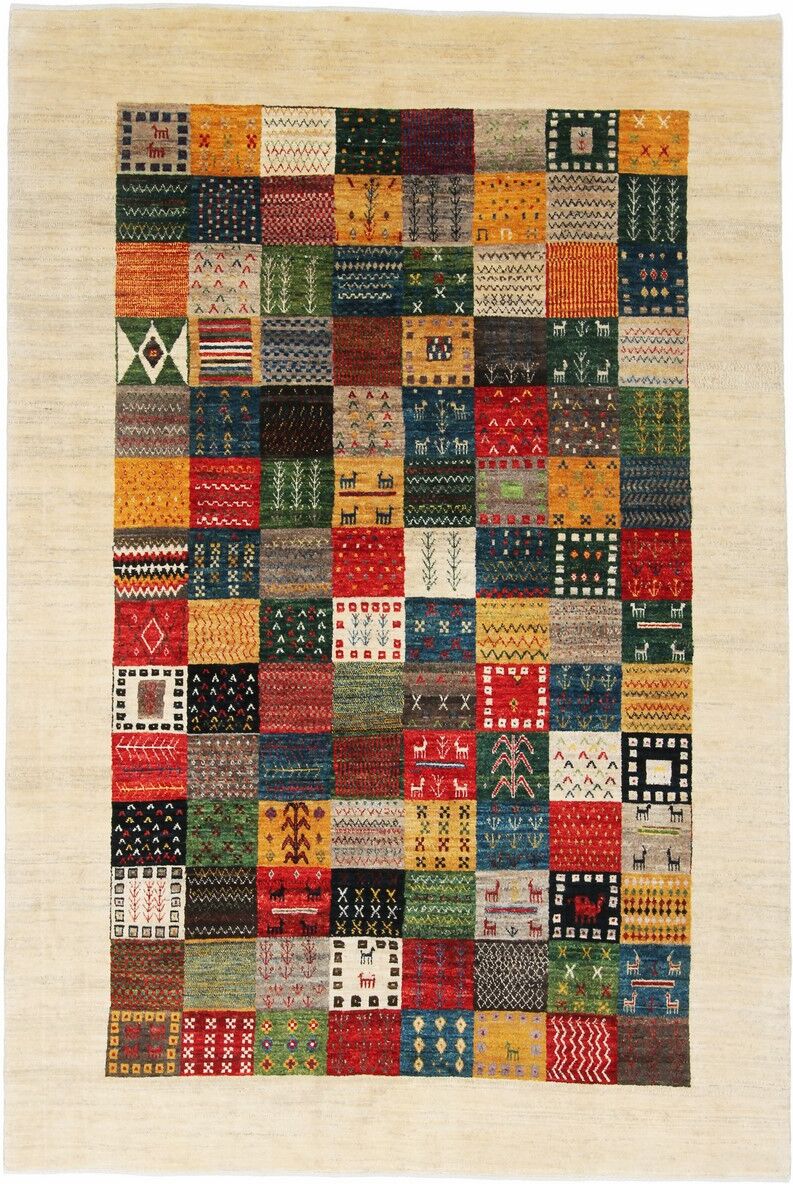 Nain Trading Perserteppich Perser Gabbeh Loribaft 264x176 Dunkelbraun/Dunkelblau (Handgeknüpft, Persien/Iran, Wolle)