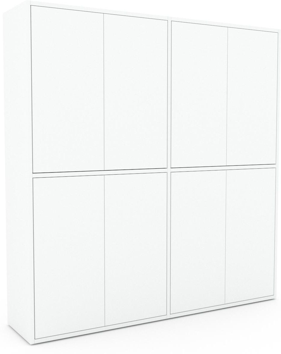 MYCS Highboard Weiß - Elegantes Highboard: Türen in Weiß - Hochwertige Materialien - 152 x 157 x 35 cm, Selbst designen