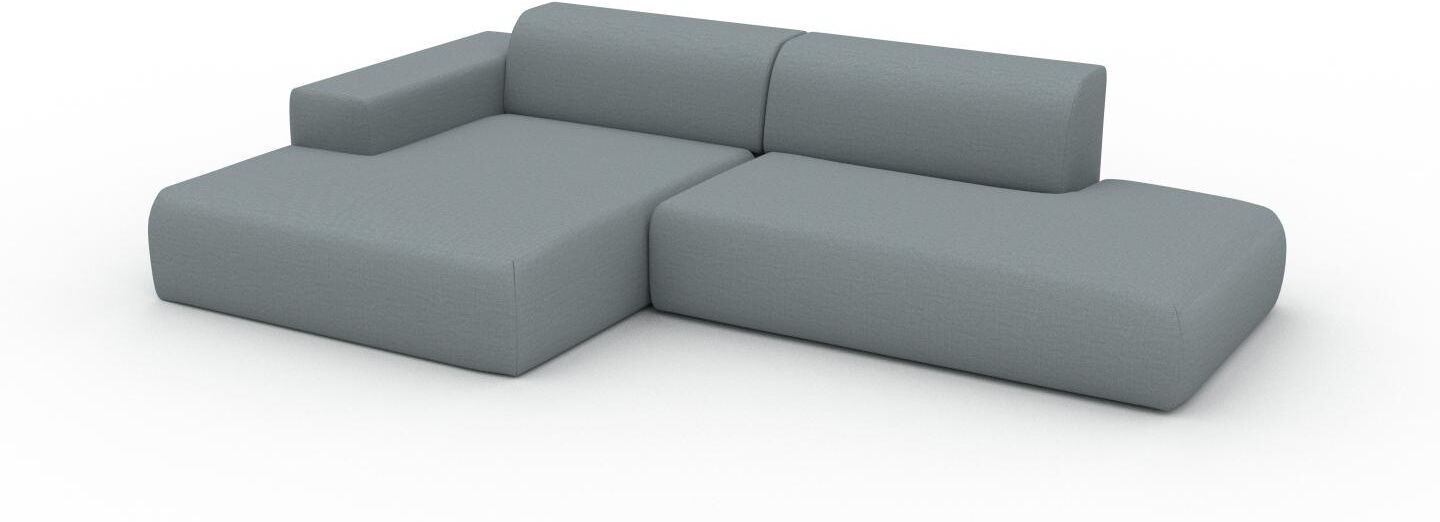 MYCS Ecksofa Taubenblau - Flexible Designer-Polsterecke, L-Form: Beste Qualität, einzigartiges Design - 296 x 72 x 168 cm, konfigurierbar