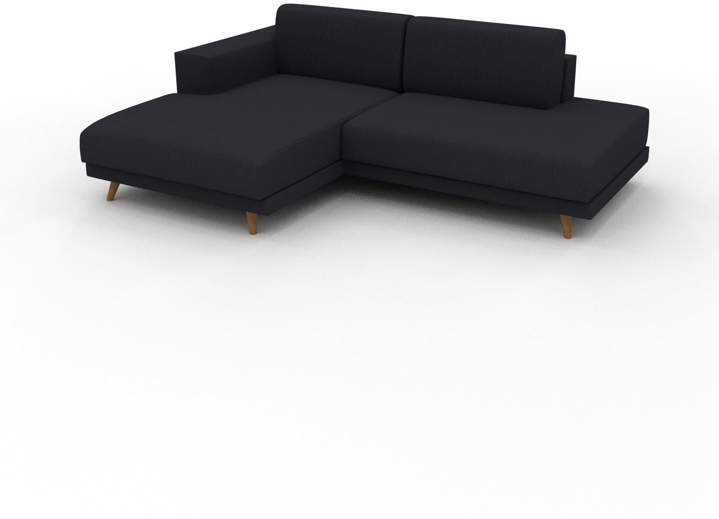 MYCS Ecksofa Nachtblau - Flexible Designer-Polsterecke, L-Form: Beste Qualität, einzigartiges Design - 224 x 75 x 162 cm, konfigurierbar