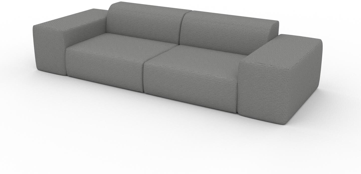 MYCS Schlafsofa Granitweiß - Elegantes, gemütliches Bettsofa: Hochwertige Qualität, einzigartiges Design - 294 x 72 x 107 cm, konfigurierbar