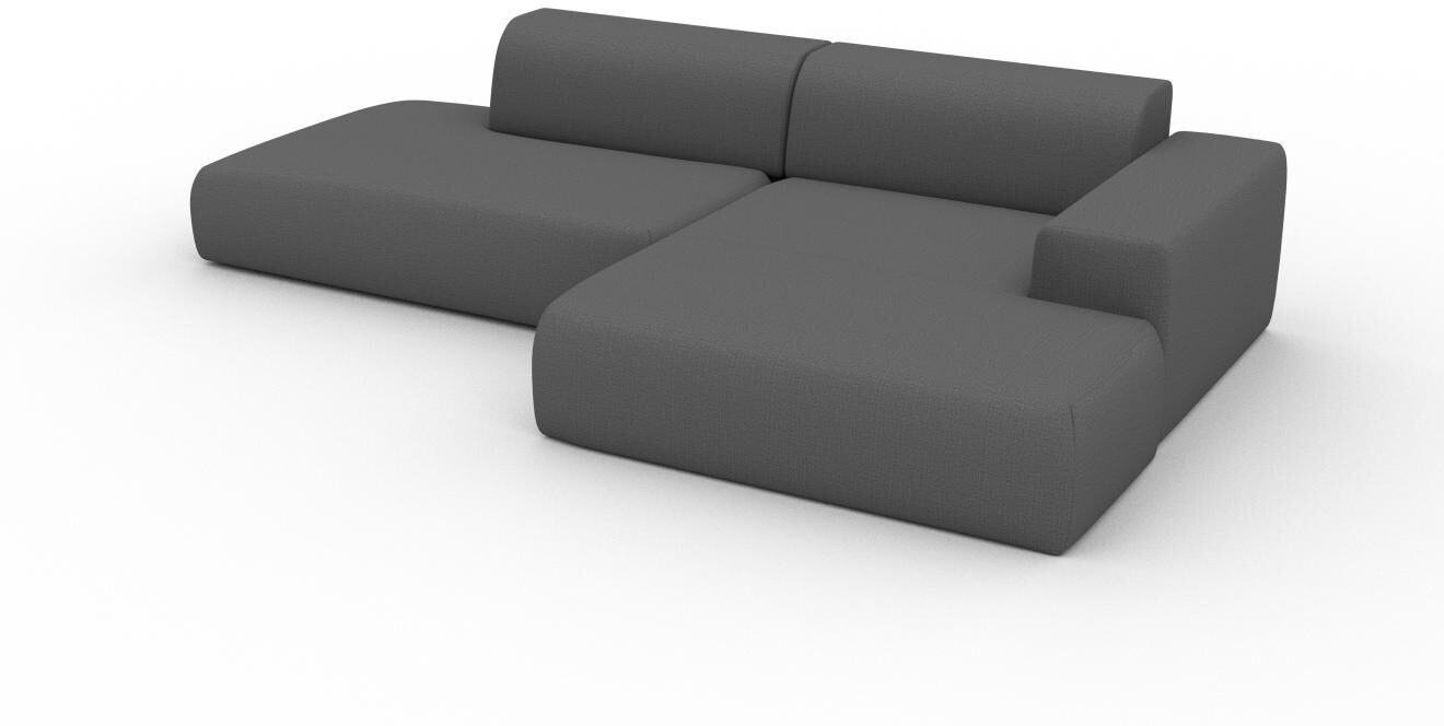 MYCS Ecksofa Steingrau - Flexible Designer-Polsterecke, L-Form: Beste Qualität, einzigartiges Design - 296 x 72 x 168 cm, konfigurierbar