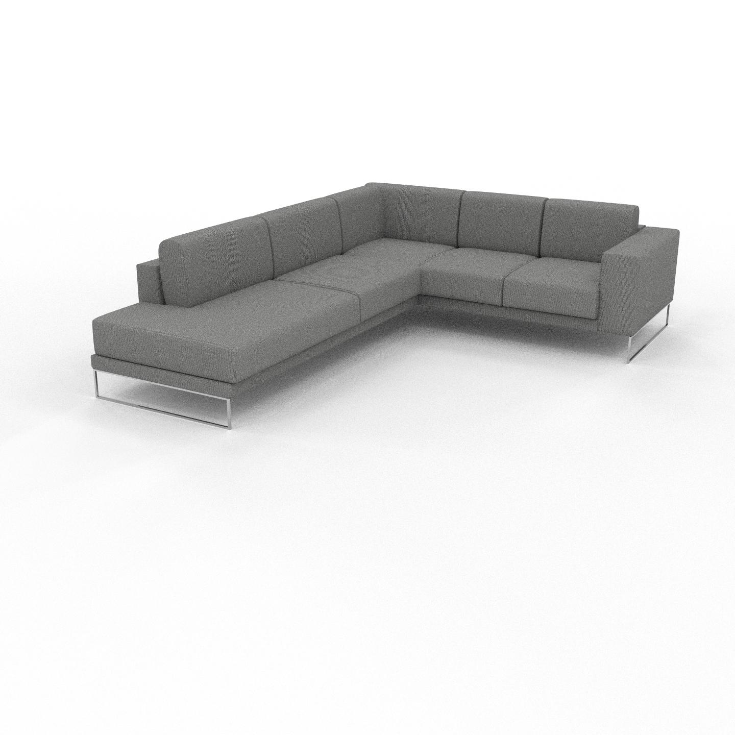MYCS Ecksofa Granitweiß - Flexible Designer-Polsterecke, L-Form: Beste Qualität, einzigartiges Design - 238 x 81 x 294 cm, konfigurierbar