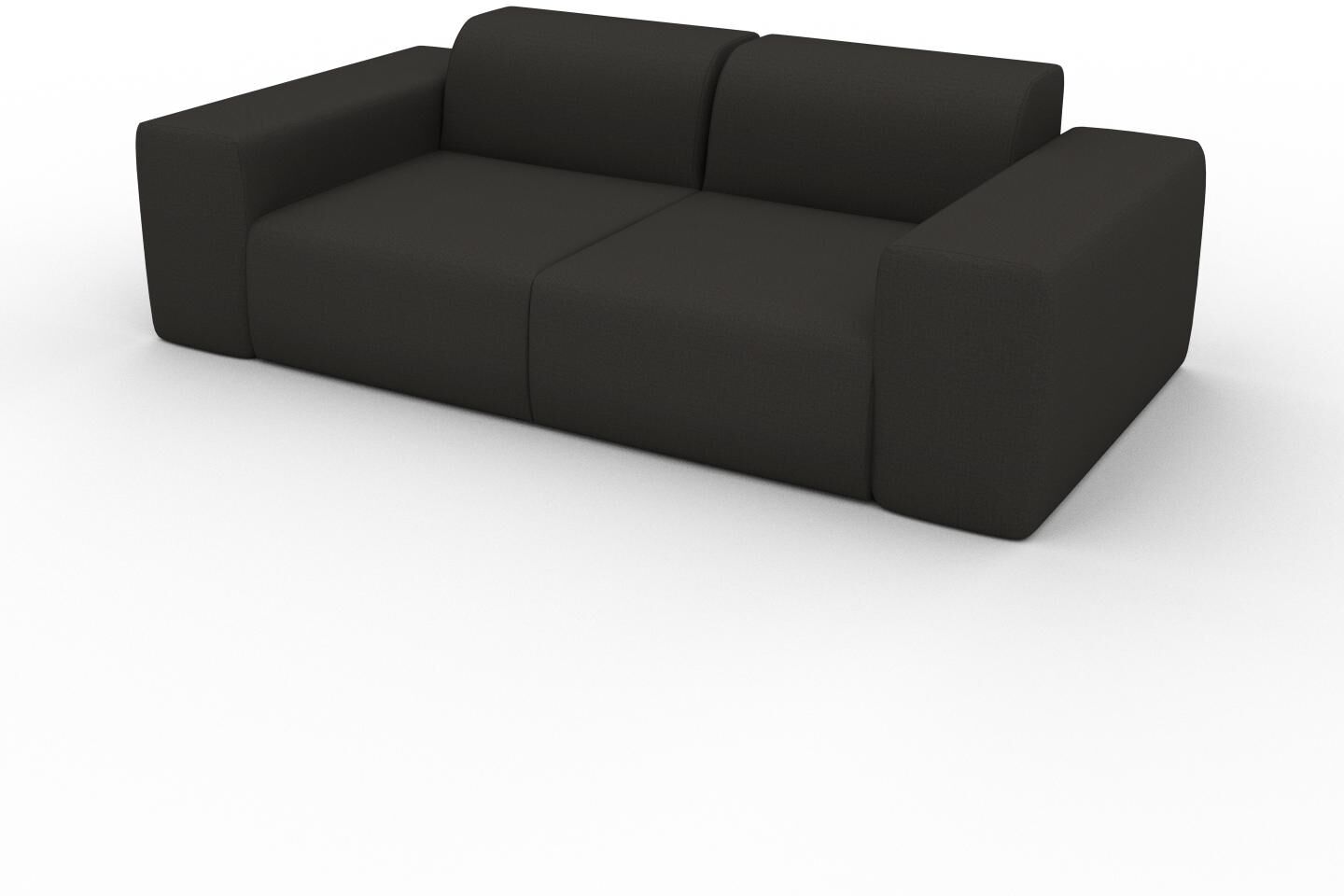 MYCS Sofa 2-Sitzer Anthrazit Webstoff - Elegantes, gemütliches 2-Sitzer Sofa: Hochwertige Qualität, einzigartiges Design - 216 x 72 x 107 cm,...