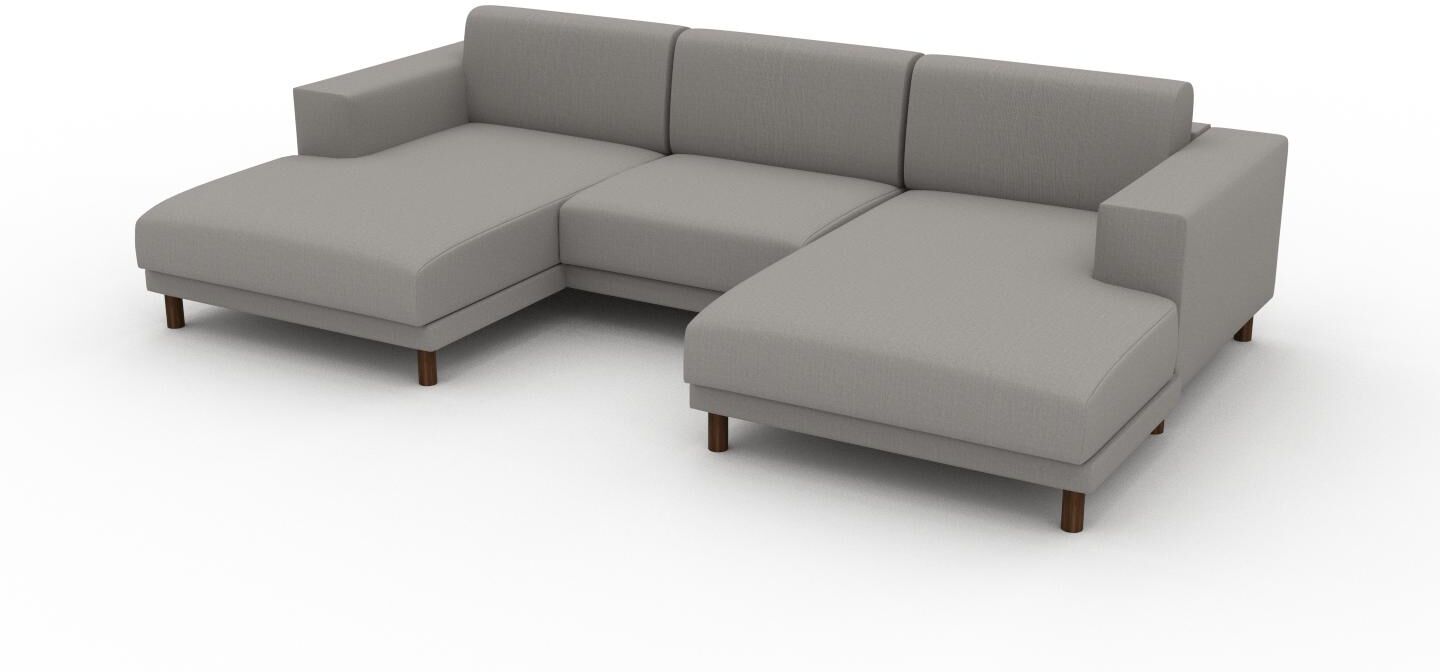 MYCS Ecksofa Sandgrau - Flexible Designer-Polsterecke, L-Form: Beste Qualität, einzigartiges Design - 288 x 75 x 162 cm, konfigurierbar