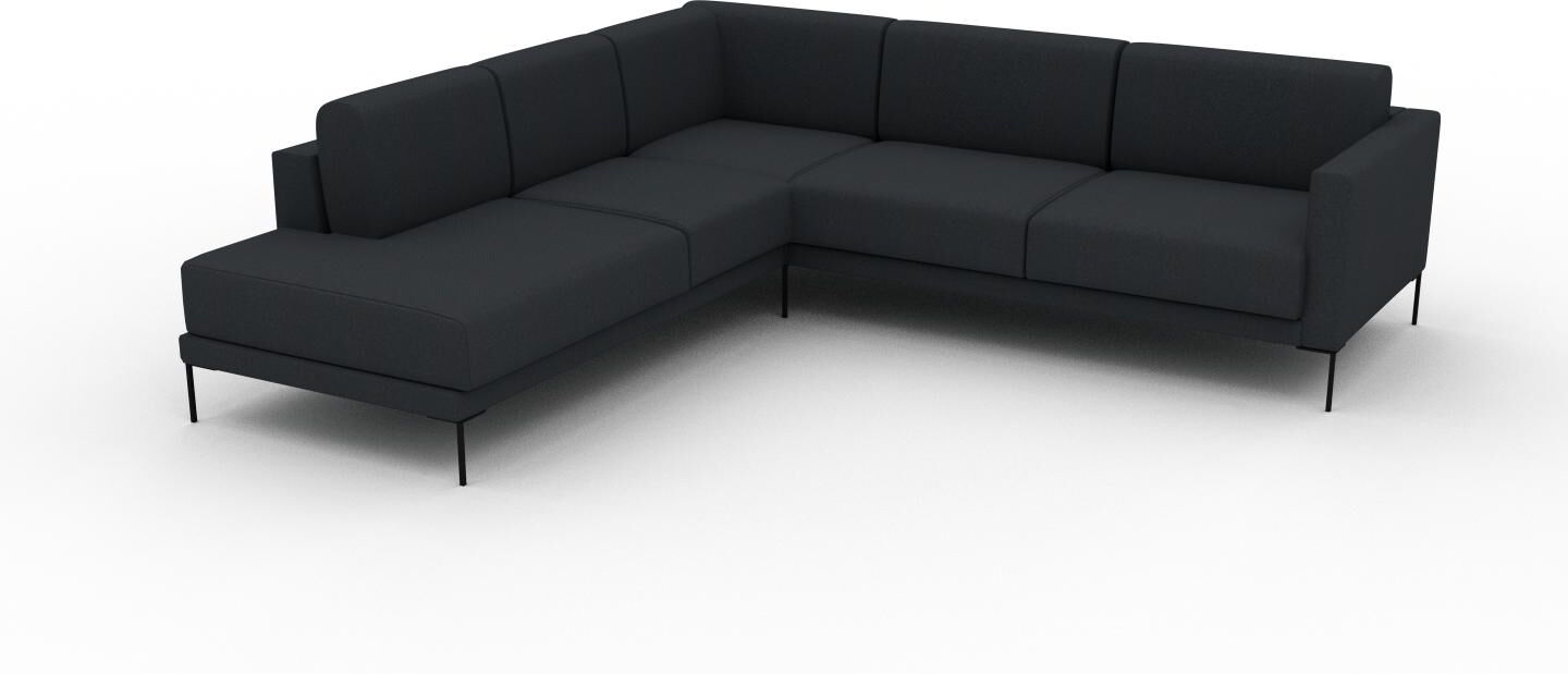 MYCS Ecksofa Nachtblau - Flexible Designer-Polsterecke, L-Form: Beste Qualität, einzigartiges Design - 266 x 81 x 254 cm, konfigurierbar