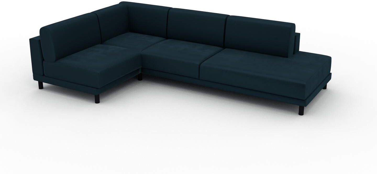 MYCS Sofa Samt Petrolblau - Moderne Designer-Couch: Hochwertige Qualität, einzigartiges Design - 294 x 75 x 174 cm, Komplett anpassbar