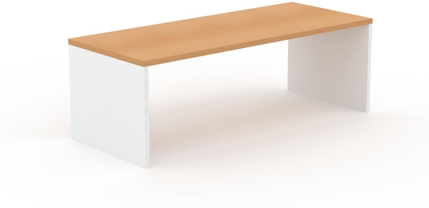 MYCS Designer Esstisch Massivholz Buche, Holz - Individueller Designer-Massivholztisch: Einzigartiges Design - 220 x 75 x 90 cm, Modular