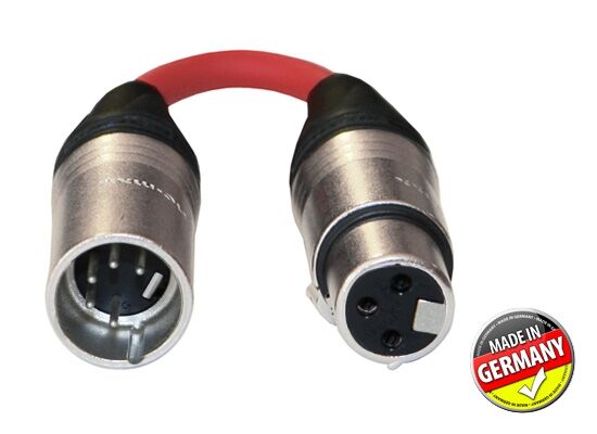 SweetPRO DMX Adapter 3-pol XLR female / 5-pol XLR male