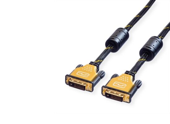 Roline Gold DVI-D DualLink Kabel,  1m