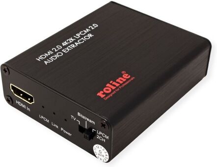 Roline HDMI 4K Audio Extraktor, LPCM 2.1