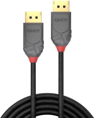 Lindy 36486 DisplayPort-Kabel, 10.0m, 4K, Anthra Line